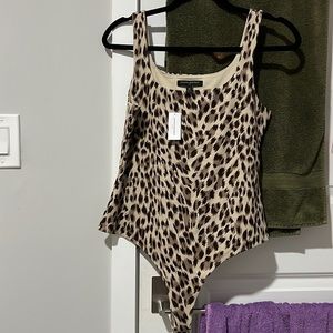 Banana republic cheetah bodysuit size m